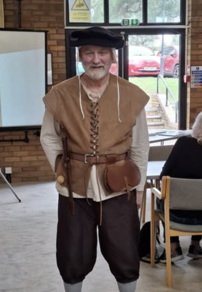 man in mary rose style clothing